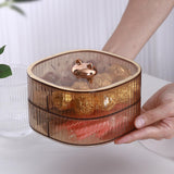 Maxbell 3 Layers Dried Fruit Storage Tray Snack Serving Tray for Sweets Champagne
