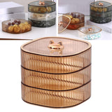 Maxbell 3 Layers Dried Fruit Storage Tray Snack Serving Tray for Sweets Champagne