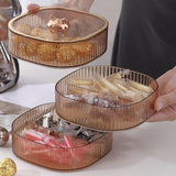 Maxbell 3 Layers Dried Fruit Storage Tray Snack Serving Tray for Sweets Champagne