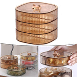 Maxbell 3 Layers Dried Fruit Storage Tray Snack Serving Tray for Sweets Champagne