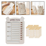 Maxbell List Board Daily Task Planning Board Chart Memo for RV Office Home Beige