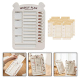 Maxbell List Board Daily Task Planning Board Chart Memo for RV Office Home Beige