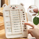 Maxbell List Board Daily Task Planning Board Chart Memo for RV Office Home Beige Bear