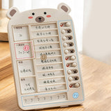 Maxbell List Board Daily Task Planning Board Chart Memo for RV Office Home Beige Bear