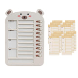 Maxbell List Board Daily Task Planning Board Chart Memo for RV Office Home Beige Bear
