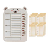 Maxbell List Board Daily Task Planning Board Chart Memo for RV Office Home Beige Bear