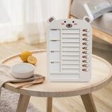 Maxbell List Board Daily Task Planning Board Chart Memo for RV Office Home Beige Bear