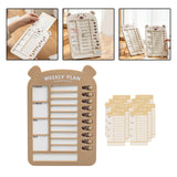 Maxbell List Board Daily Task Planning Board Chart Memo for RV Office Home Brown
