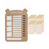 Maxbell List Board Daily Task Planning Board Chart Memo for RV Office Home Brown
