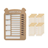 Maxbell List Board Daily Task Planning Board Chart Memo for RV Office Home Brown