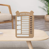 Maxbell List Board Daily Task Planning Board Chart Memo for RV Office Home Brown