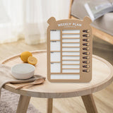 Maxbell List Board Daily Task Planning Board Chart Memo for RV Office Home Brown