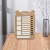 Maxbell List Board Daily Task Planning Board Chart Memo for RV Office Home Brown