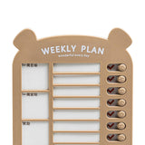 Maxbell List Board Daily Task Planning Board Chart Memo for RV Office Home Brown