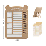 Maxbell List Board Daily Task Planning Board Chart Memo for RV Office Home Brown