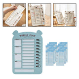 Maxbell List Board Daily Task Planning Board Chart Memo for RV Office Home Blue