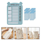 Maxbell List Board Daily Task Planning Board Chart Memo for RV Office Home Blue
