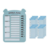 Maxbell List Board Daily Task Planning Board Chart Memo for RV Office Home Blue