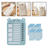 Maxbell List Board Daily Task Planning Board Chart Memo for RV Office Home Blue Bear