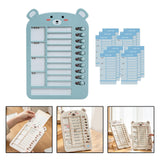 Maxbell List Board Daily Task Planning Board Chart Memo for RV Office Home Blue Bear