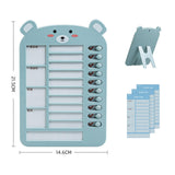 Maxbell List Board Daily Task Planning Board Chart Memo for RV Office Home Blue Bear