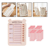 Maxbell List Board Daily Task Planning Board Chart Memo for RV Office Home Pink