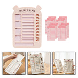 Maxbell List Board Daily Task Planning Board Chart Memo for RV Office Home Pink