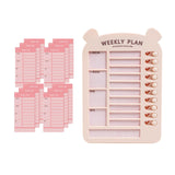 Maxbell List Board Daily Task Planning Board Chart Memo for RV Office Home Pink