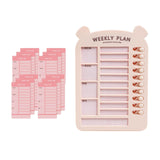 Maxbell List Board Daily Task Planning Board Chart Memo for RV Office Home Pink