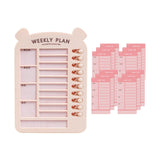 Maxbell List Board Daily Task Planning Board Chart Memo for RV Office Home Pink
