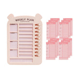 Maxbell List Board Daily Task Planning Board Chart Memo for RV Office Home Pink