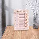 Maxbell List Board Daily Task Planning Board Chart Memo for RV Office Home Pink