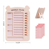 Maxbell List Board Daily Task Planning Board Chart Memo for RV Office Home Pink