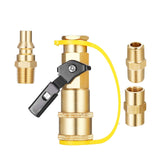 Maxbell 4 Pieces Airline Hose Compressor Sets 1/4" Male Pipe for Outdoor Grill