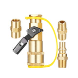 Maxbell 4 Pieces Airline Hose Compressor Sets 1/4" Male Pipe for Outdoor Grill