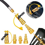 Maxbell 4 Pieces Airline Hose Compressor Sets 1/4" Male Pipe for Outdoor Grill