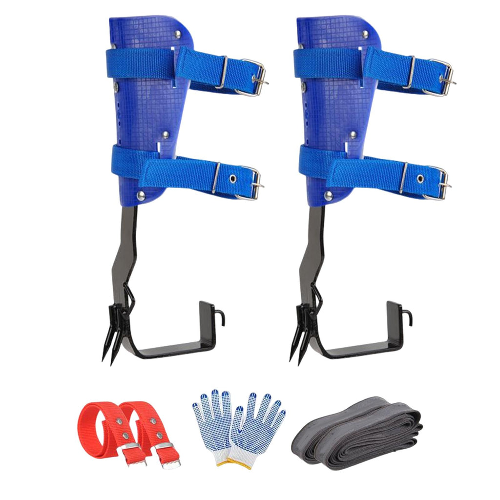 Maxbell Tree Climbing Spikes Safe Belt W/ Lanyard Vertical for Fruit Picking Camping Gears