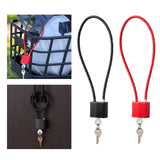 Maxbell 3 Digit Combination Lock Anti Rust Waterproof for Suitcase Cabinet Baggage Black