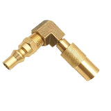 Maxbell 1/4" RV Quick Adapter 90 Degree Fitting with Elbow for Grill
