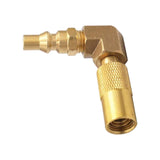 Maxbell 1/4" RV Quick Adapter 90 Degree Fitting with Elbow for Grill