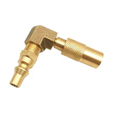 Maxbell 1/4" RV Quick Adapter 90 Degree Fitting with Elbow for Grill