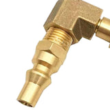 Maxbell 1/4" RV Quick Adapter 90 Degree Fitting with Elbow for Grill