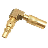 Maxbell 1/4" RV Quick Adapter 90 Degree Fitting with Elbow for Grill