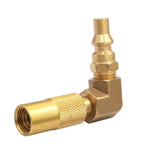 Maxbell 1/4" RV Quick Adapter 90 Degree Fitting with Elbow for Grill