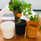 Maxbell Creative Flower Pot Money Storage Box Piggy Bank Rust Proof for Yard Garden A