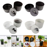 Maxbell Creative Flower Pot Money Storage Box Piggy Bank Rust Proof for Yard Garden A