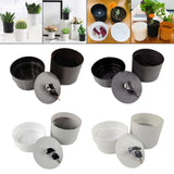 Maxbell Creative Flower Pot Money Storage Box Piggy Bank Rust Proof for Yard Garden A