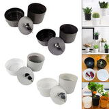 Maxbell Creative Flower Pot Money Storage Box Piggy Bank Rust Proof for Yard Garden A