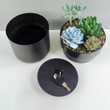Maxbell Creative Flower Pot Money Storage Box Piggy Bank Rust Proof for Yard Garden B