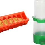 Maxbell Food and Water Feeder Set Cage Hanging feed Bucket for Small Animals Rabbit Large